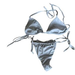 Calzedonia white triangle bikini top